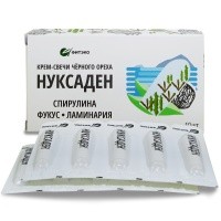 Нуксаден Спирулина, фукус, ламинария, свечи черного ореха, Фитэко, 10 шт